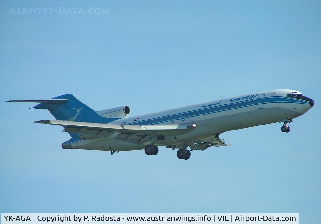 YK-AGA, 1976 Boeing 727-294 C/N 21203, Visited Vienna in May 2005 and continued to TXL for a charter sightseeing flight for aviation enthusiasts