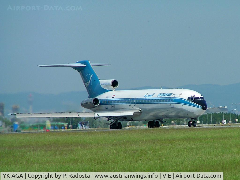 YK-AGA, 1976 Boeing 727-294 C/N 21203, Visited Vienna in May 2005 and continued to TXL for a charter sightseeing flight for aviation enthusiasts