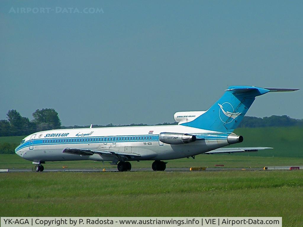 YK-AGA, 1976 Boeing 727-294 C/N 21203, Visited Vienna in May 2005 and continued to TXL for a charter sightseeing flight for aviation enthusiasts