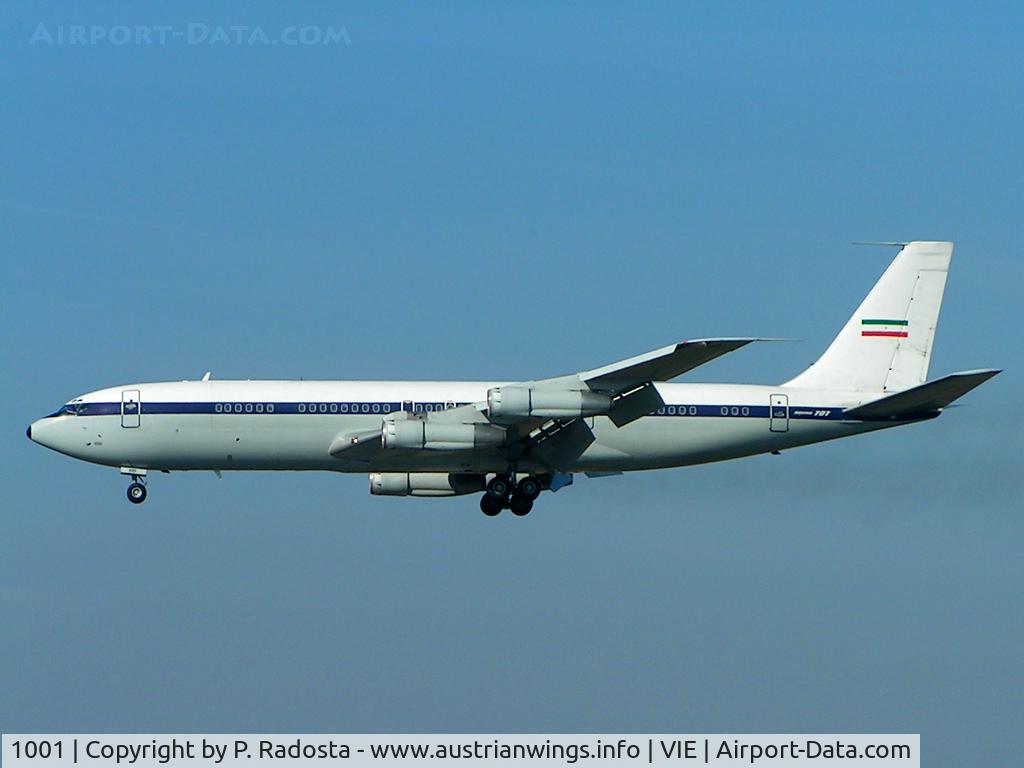 1001, 1978 Boeing 707-386C C/N 21396, Irans President visited Vienna with this 707 in April 2005