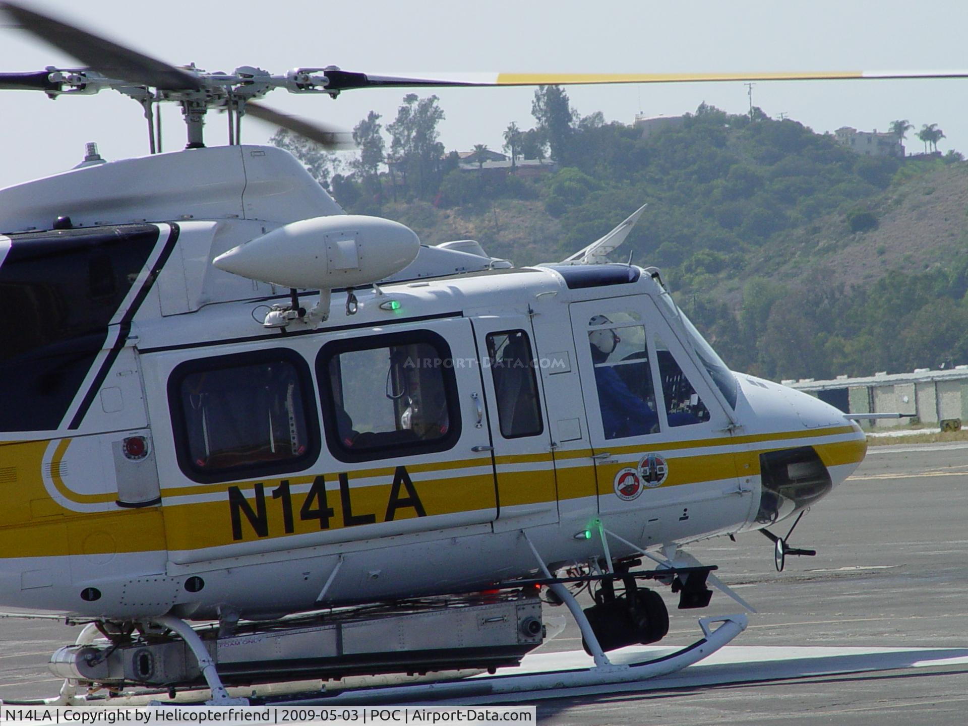 N14LA, 2005 Bell 412EP C/N 36393, Preparing to respond to an emergency