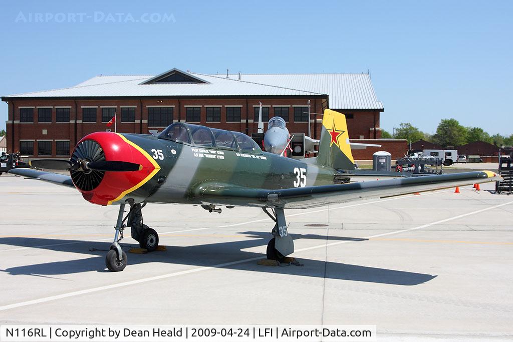 N116RL, 1980 Nanchang CJ-6A C/N 3051222, A nice 1980 Nanchang CJ-6A N116RL on static display at Airpower Over Hampton Roads 2009. It was nice that they made it to the show.