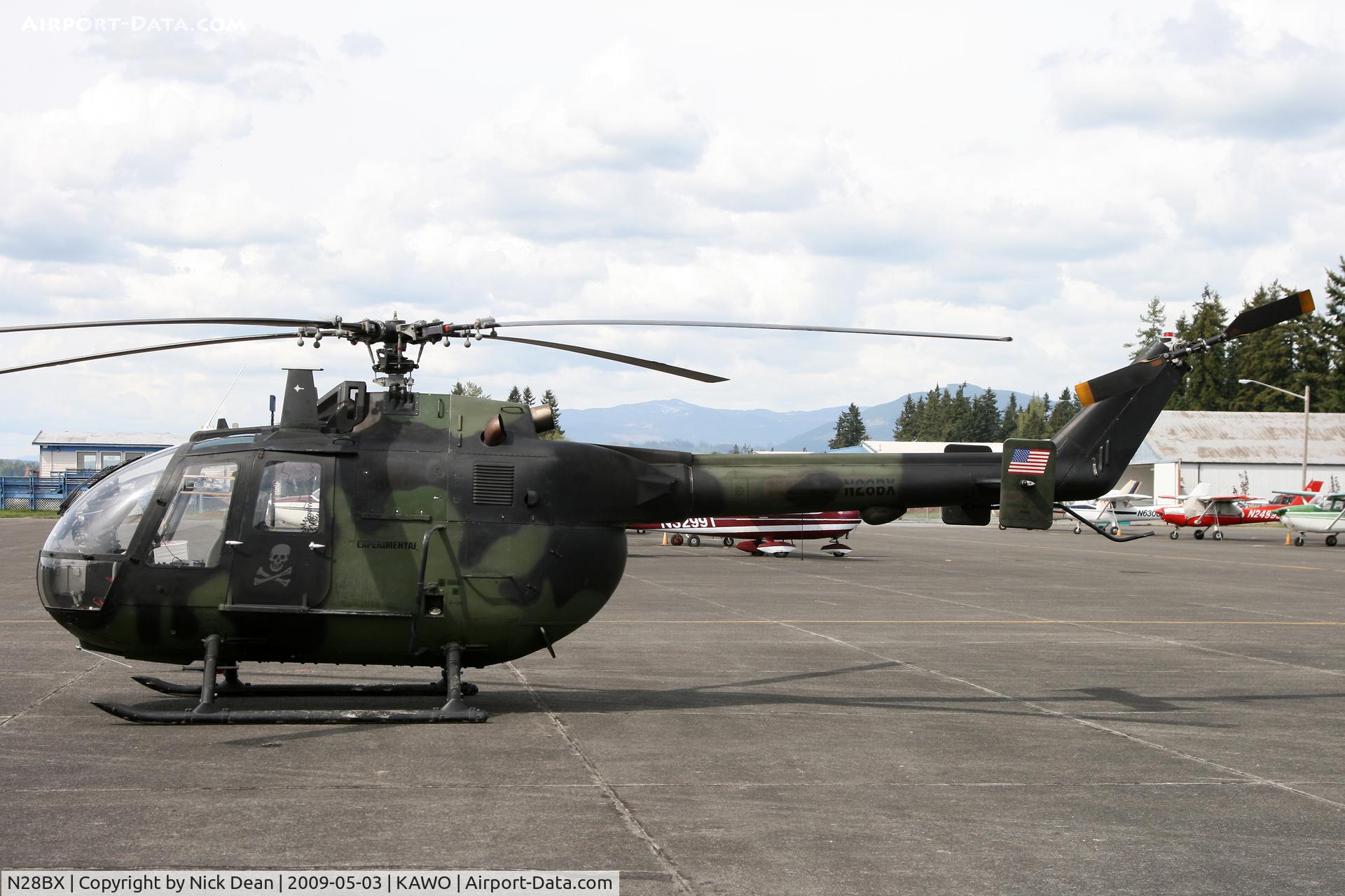 N28BX, 1981 MBB Bo.105M C/N 5028, KAWO