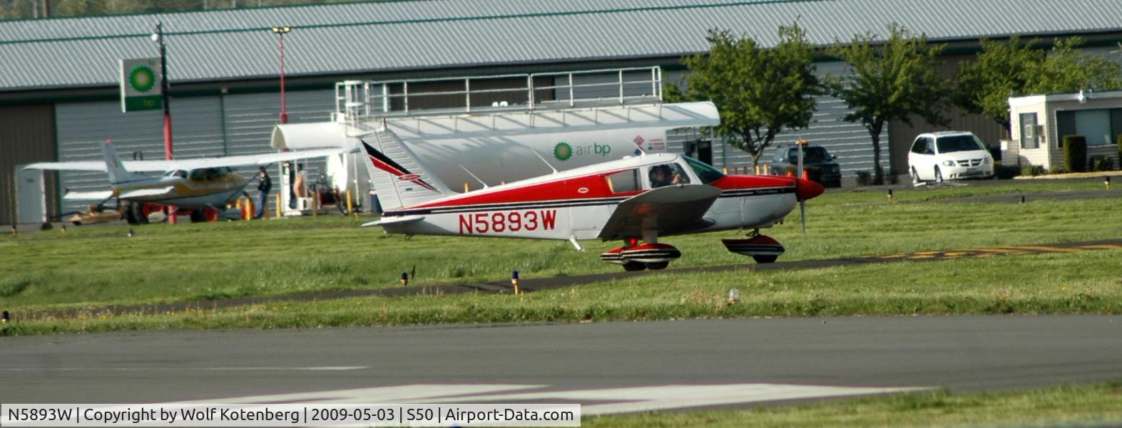 N5893W, 1965 Piper PA-28-160 Cherokee C/N 28-2645, back to the nest after landing