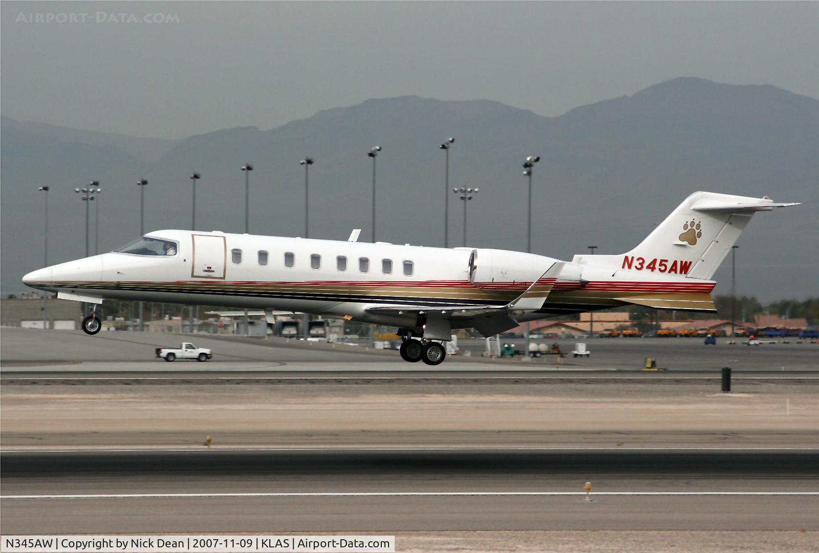 N345AW, 2001 Learjet 45 C/N 182, KLAS