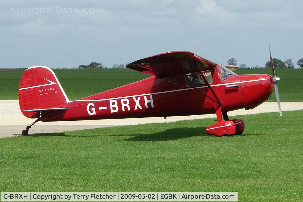 G-BRXH, 1946 Cessna 120 C/N 10462, 1946 Cessna 120 on the first day of the Luscombe and Cessna Historic Weekend Fly-in at Sywell UK
