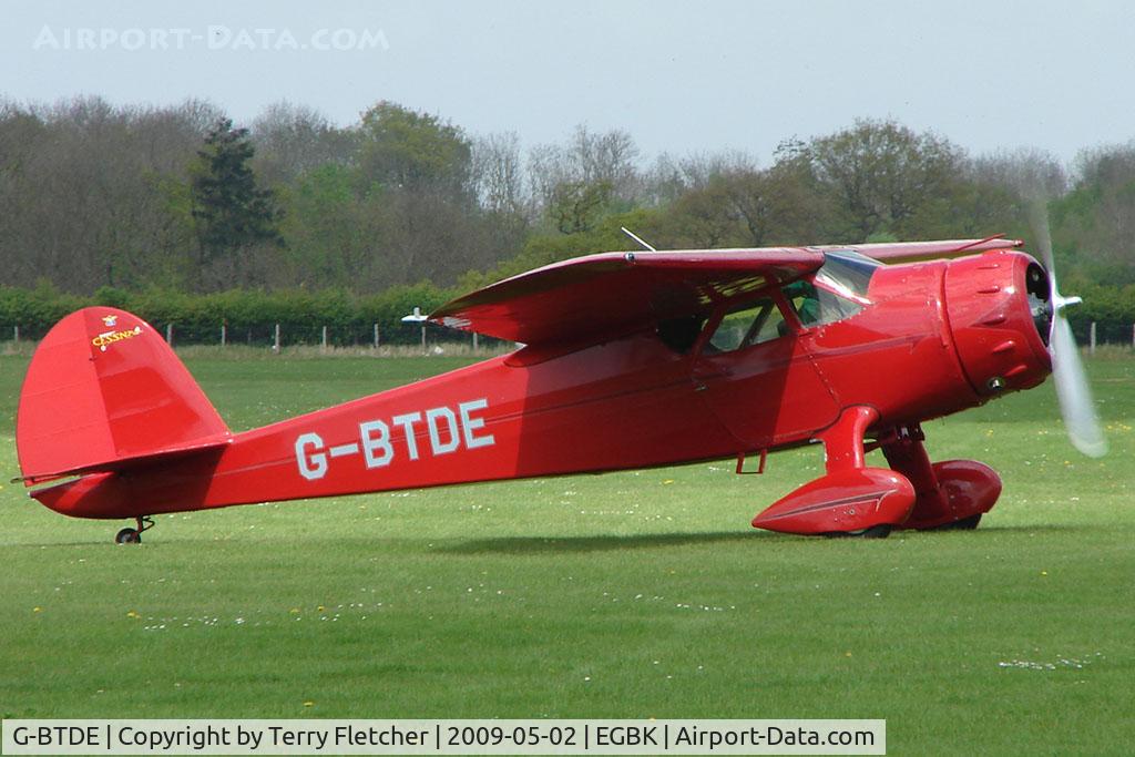 G-BTDE, 1940 Cessna C-165 Airmaster C/N 551, 1940 Cessna 165 on the first day of the Luscombe and Cessna Historic Weekend Fly-in at Sywell UK