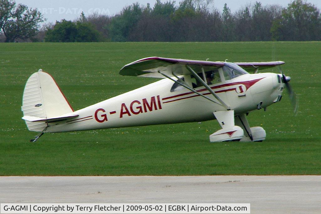 G-AGMI, 1941 Luscombe 8E Silvaire C/N 1569, 1941 Luscombe 8E on the first day of the Luscombe and Cessna Historic Weekend Fly-in at Sywell UK