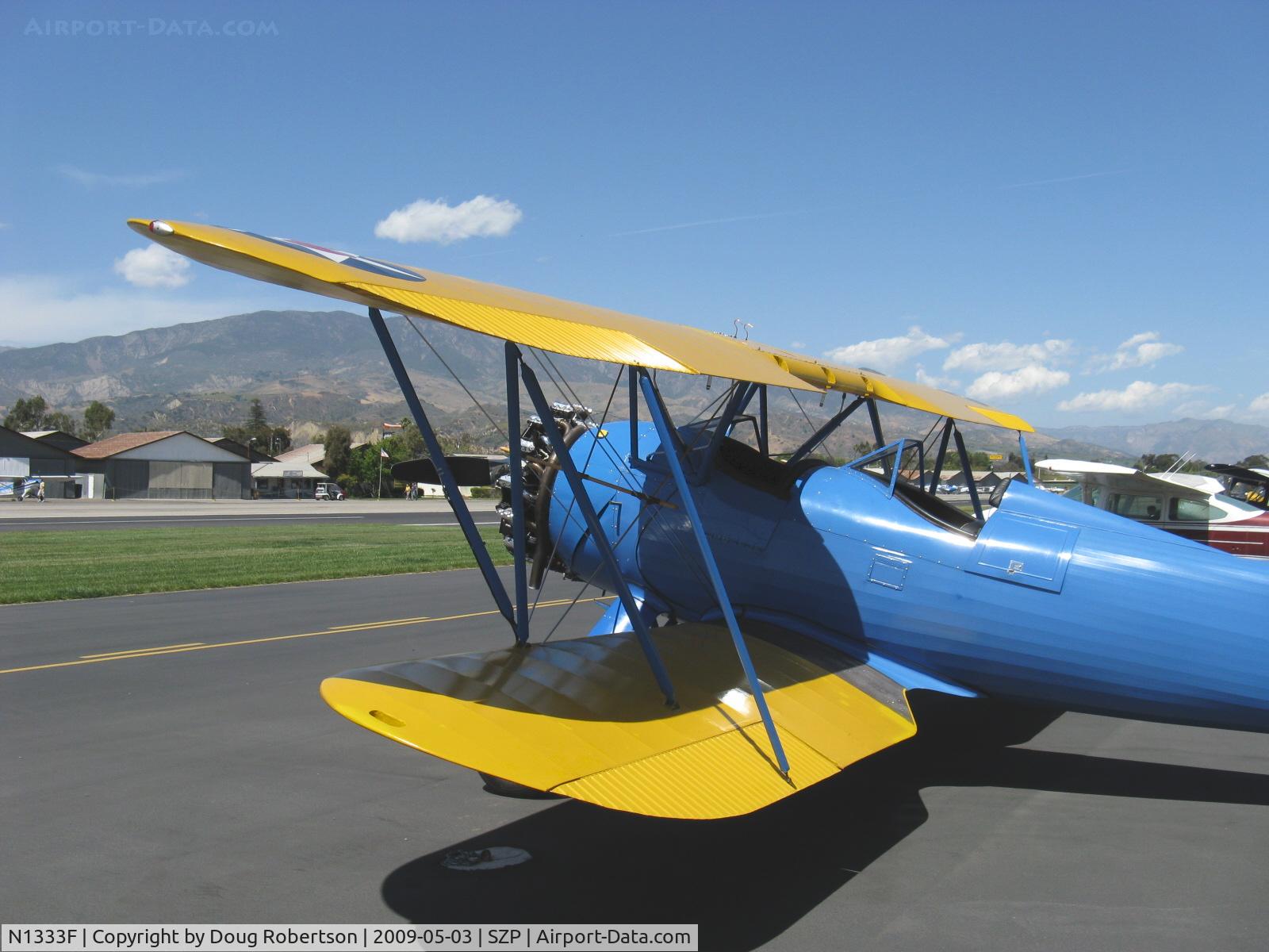 N1333F, Waco UPF-7 C/N 5464, Waco UPF-7, Continental W-670 220 Hp, four ailerons