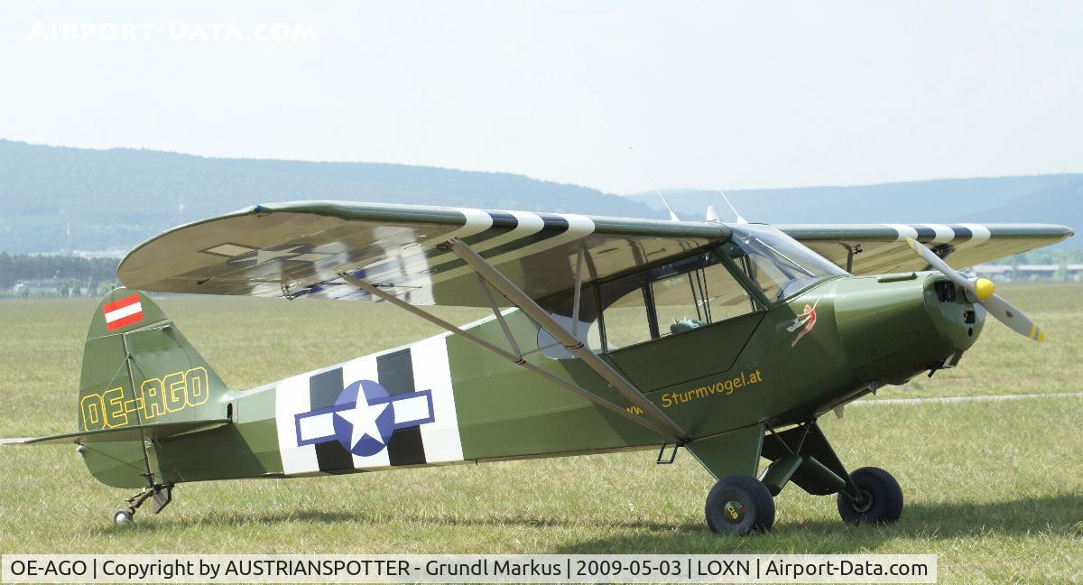 OE-AGO, Piper PA-18 Super Cub C/N 18-156, Wiener Neustadt West Airport