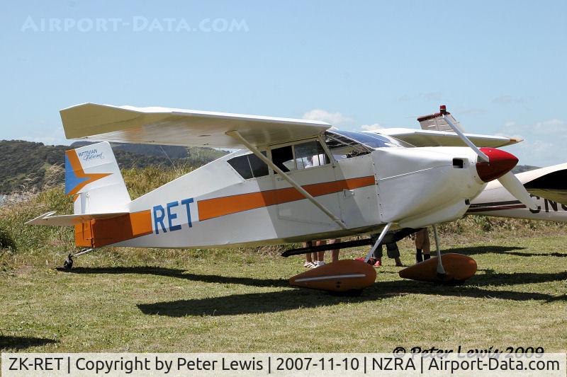 ZK-RET, Wittman W-8 Tailwind C/N AACA/386, C N Bellingham, Pukekohe