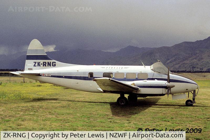 ZK-RNG, De Havilland DH-104 Dove 1B C/N 04323, G F Rhodes, Wanaka