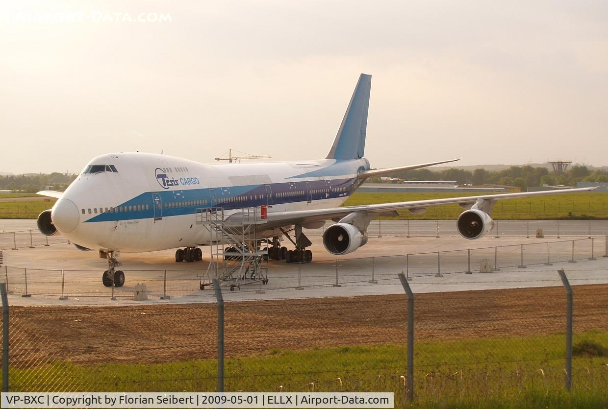 VP-BXC, 1979 Boeing 747-258B C/N 22254, Tesis Cargo B747; Stored at LUX
