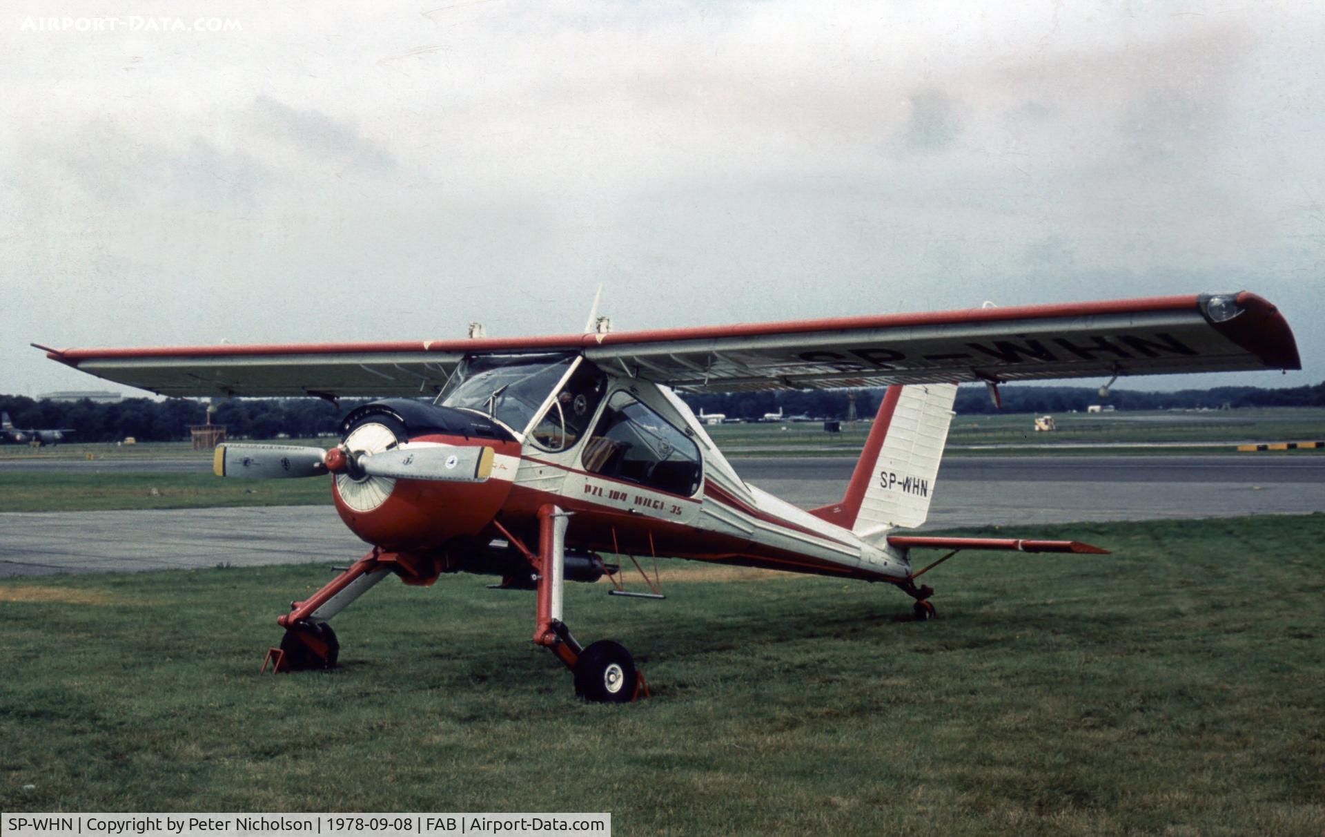 SP-WHN, PZL-Okecie PZL-104 Wilga 35A C/N Not found SP-WHN, PZL-104 Wilga 35 on display at the 1978 Farnborough Airshow.