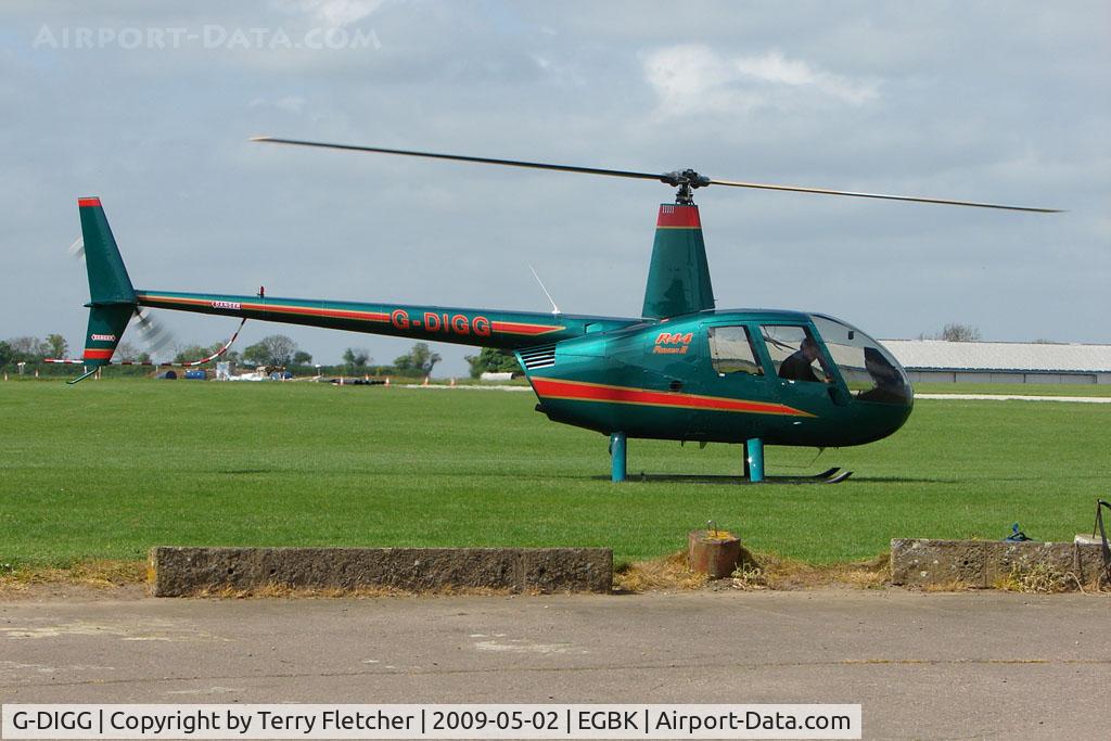 G-DIGG, 2007 Robinson R44 Raven II C/N 11904, Robinson R44II At Sywell in May 2009