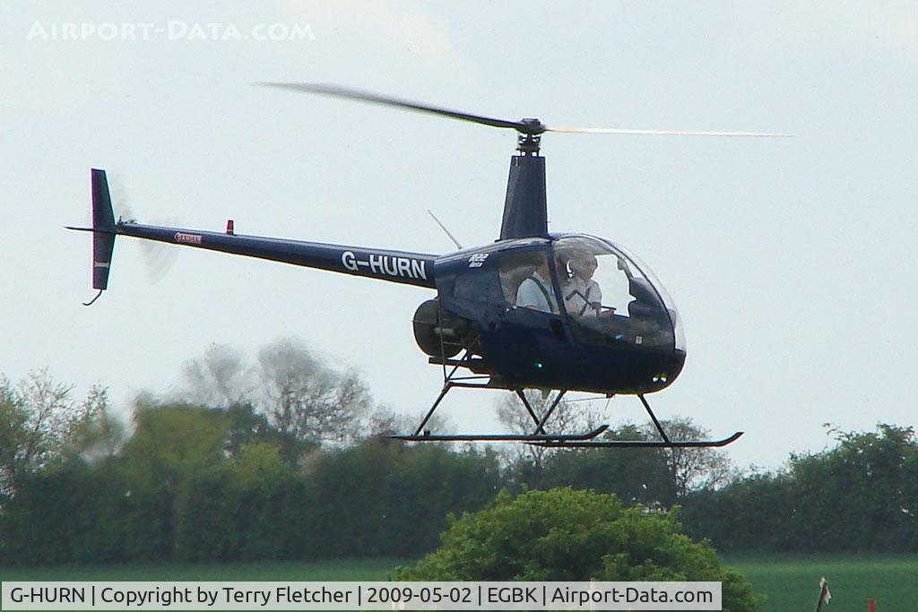 G-HURN, 1990 Robinson R22 Beta C/N 1441, Robinson R22 At Sywell in May 2009