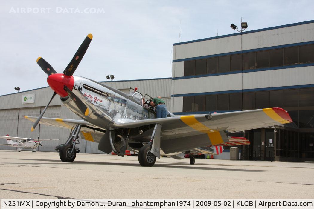 N251MX, 1943 North American P-51C-10 Mustang C/N 103-22730, Taken at Long Beach, CA during 2009 tour