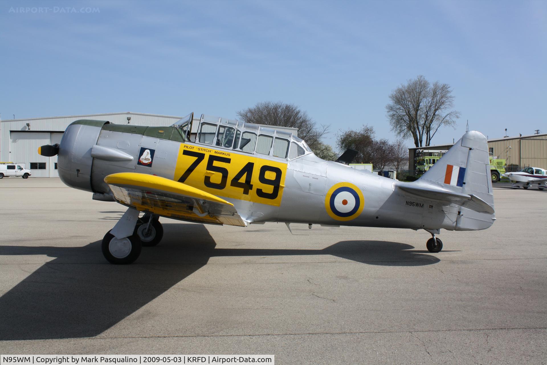 N95WM, 1943 North American AT-6D Texan C/N 8815597, North American AT-6D