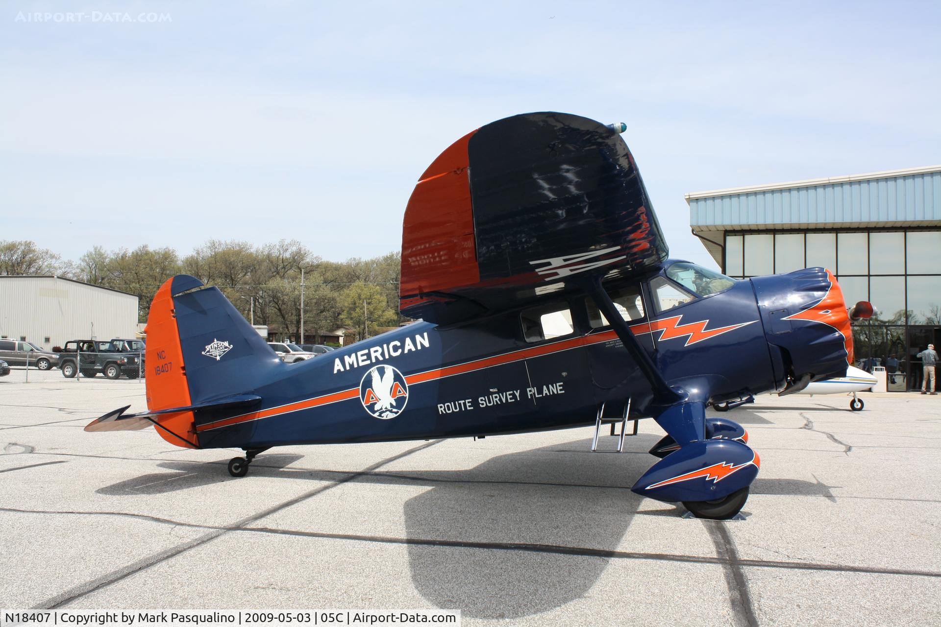 N18407, 1937 Stinson SR-9C Reliant C/N 5313, Stinson SR-9C