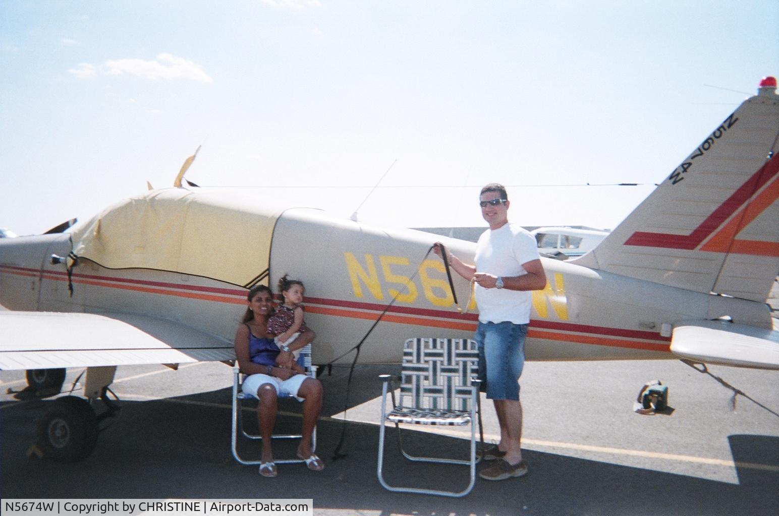 N5674W, 1962 Piper PA-28-150 Cherokee C/N 28-868, BEFORE  A SUMMERS DAY FLIGHT