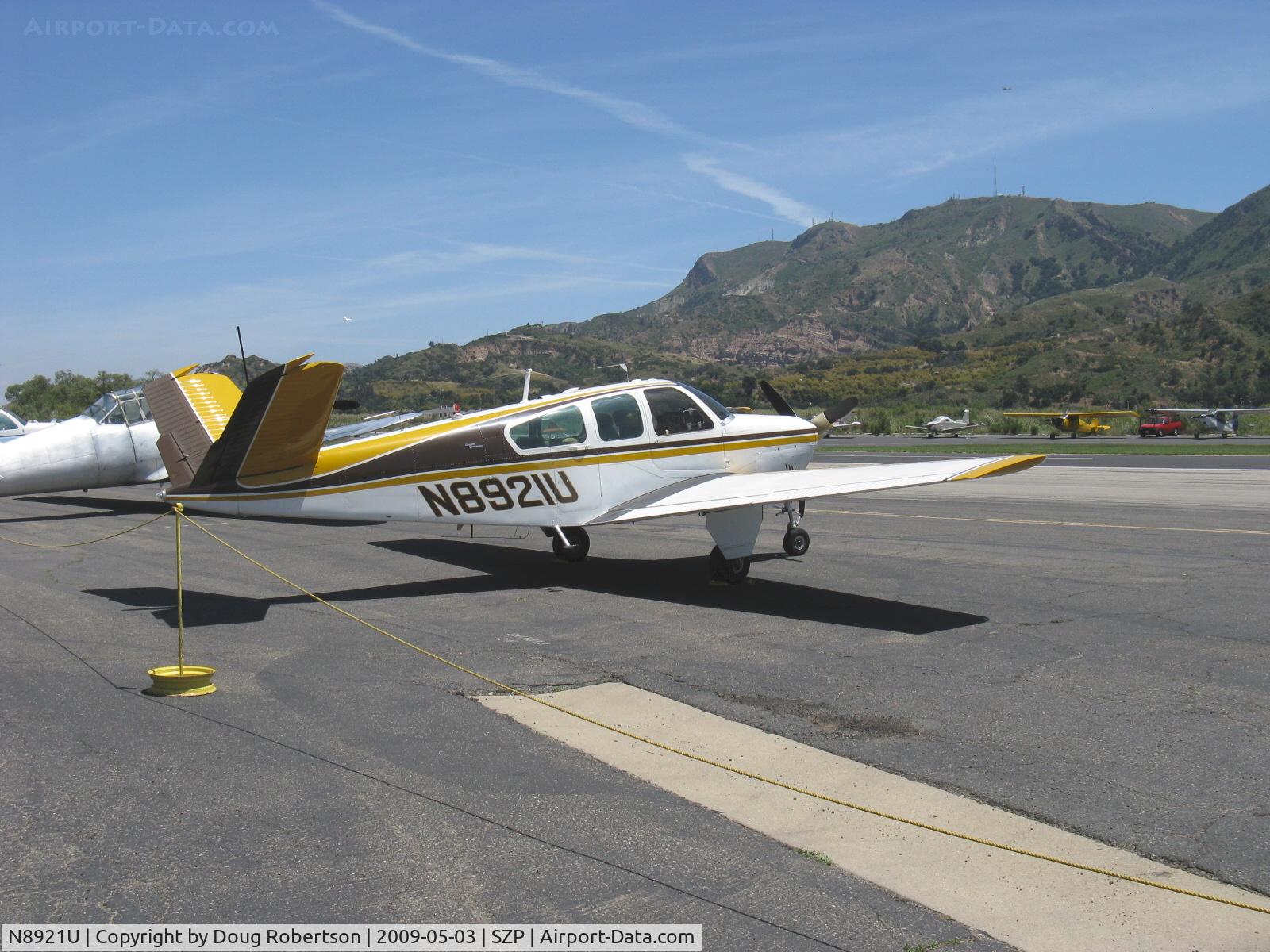 N8921U, 1965 Beech S35 Bonanza C/N D-7911, 1965 Beech S35 BONANZA, Continental IO-520-B 285 Hp