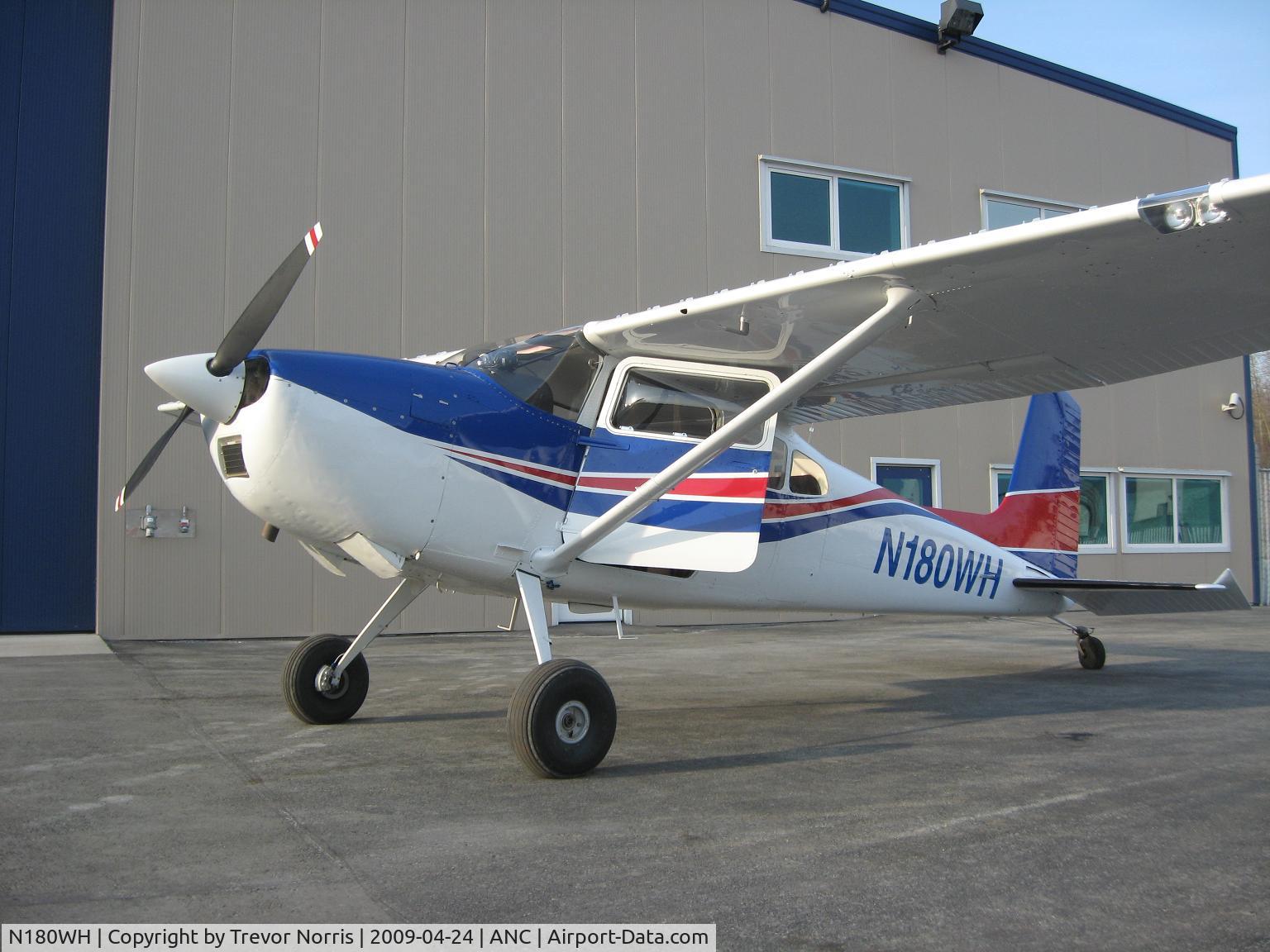 N180WH, 1961 Cessna 180D C/N 18050972, Parked at ANC
