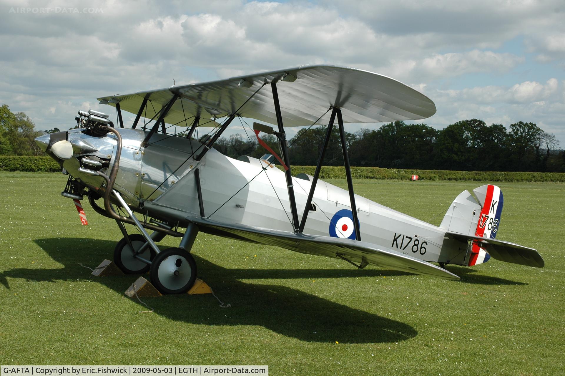 G-AFTA, 1931 Hawker Tomtit Mk1 C/N 30380, 1. G-AFTA at the Shuttleworth Collection Spring Air Display, May 2009.