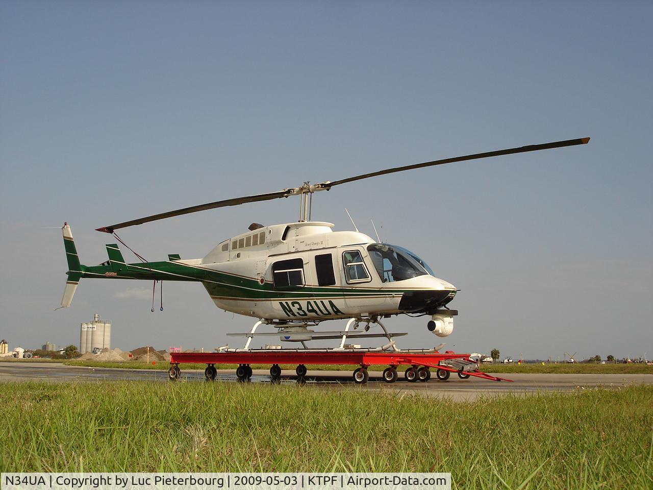N34UA, 1983 Bell 206L-3 LongRanger III C/N 51060, N34UA after a wash prior to return to base