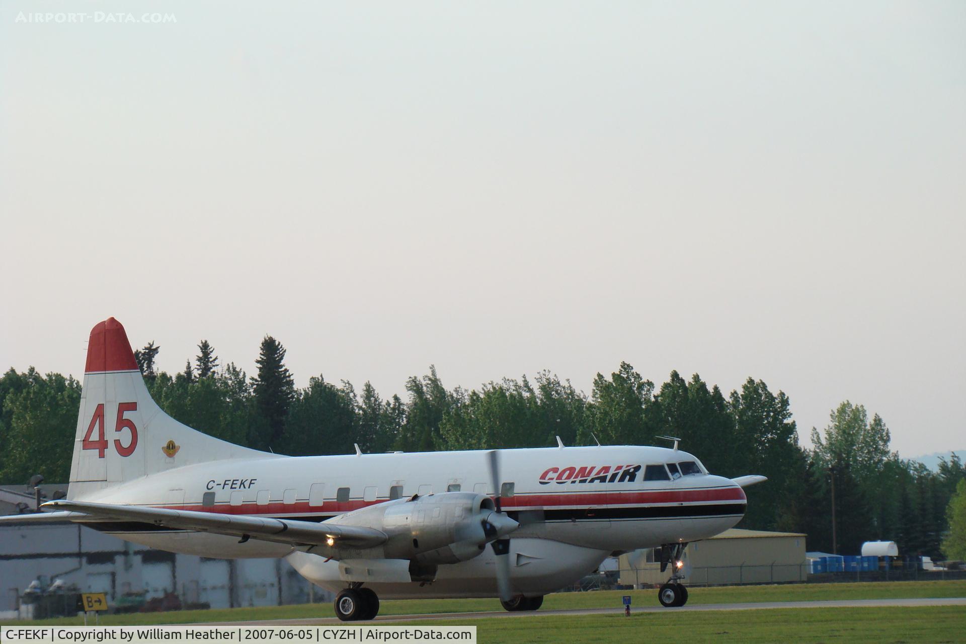 C-FEKF, 1953 Convair 340-32 C/N 80, Slave Lake Air Tanker Base