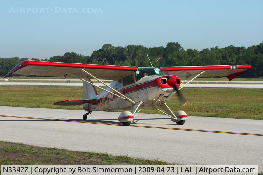 N3342Z, 1960 Piper PA-22-150 Tri-Pacer C/N 22-7282, Check out the long tail pipe.  Sun N Fun 2009 - Lakeland, Florida