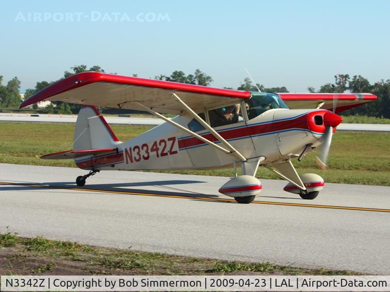N3342Z, 1960 Piper PA-22-150 Tri-Pacer C/N 22-7282, Check out the long tail pipe.  Sun N Fun 2009 - Lakeland, Florida