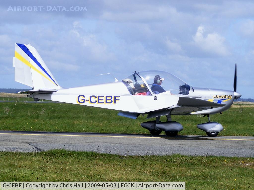 G-CEBF, 2006 Aerotechnik EV-97A Eurostar C/N PFA 315A-14525, P F A fly-in at Caernarfon