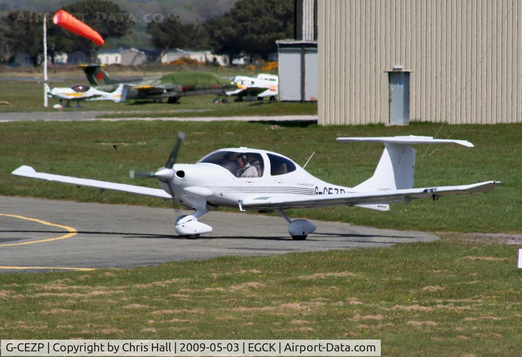 G-CEZP, 2008 Diamond DA-40D Diamond Star C/N D4.342, P F A fly-in at Caernarfon