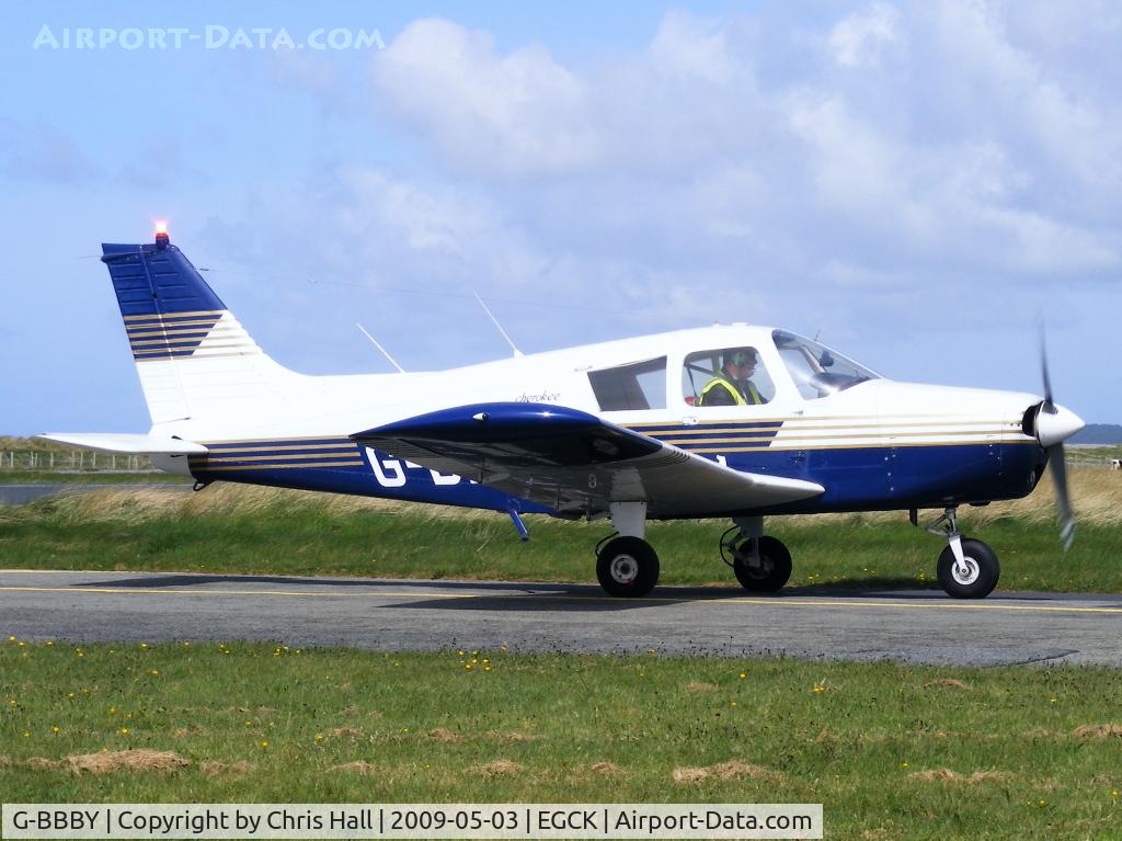 G-BBBY, 1973 Piper PA-28-140 Cherokee C/N 28-7325533, P F A fly-in at Caernarfon