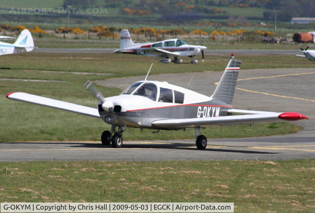 G-OKYM, 1967 Piper PA-28-140 Cherokee C/N 28-23303, P F A fly-in at Caernarfon