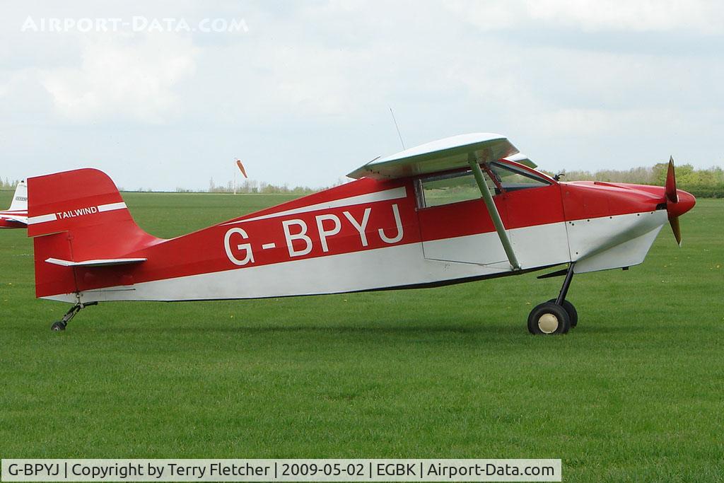 G-BPYJ, 1990 Wittman W-8 Tailwind C/N PFA 031-11028, Wittman Tailwind at Sywell in May 2009
