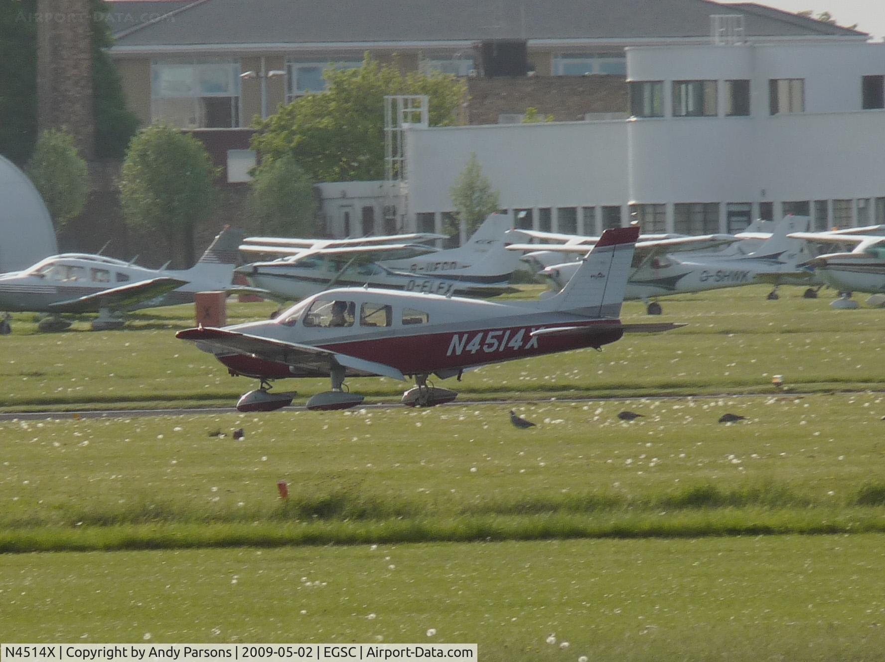 N4514X, 1975 Piper PA-28-181 C/N 28-7690027, At Cambridge