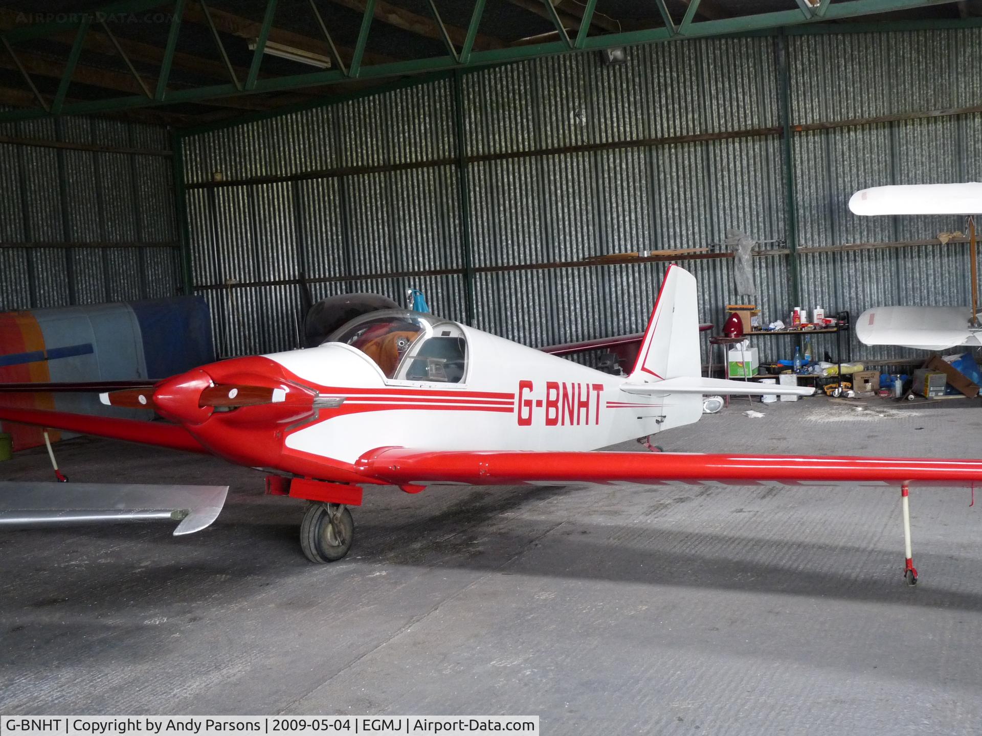 G-BNHT, 1965 Alpavia Fournier RF-3 C/N 80, Hangered at Little Gransden