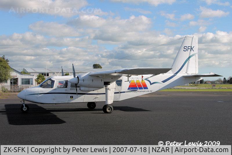 ZK-SFK, Britten-Norman BN-2A Islander C/N 236, Commercial Helicopters Ltd., Taumarunui (op by Mountain Air)