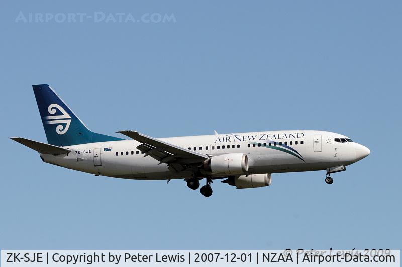 ZK-SJE, 1995 Boeing 737-3K2 C/N 27635, Air New Zealand Ltd., Auckland