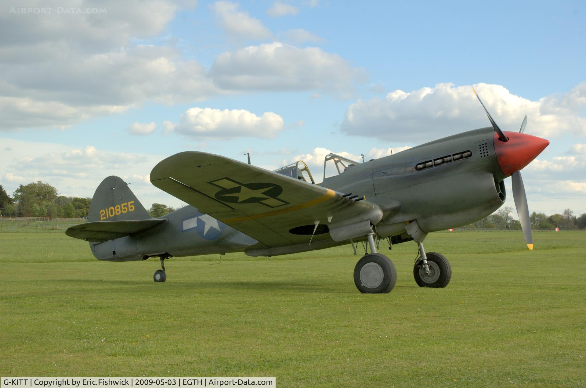 G-KITT, 1943 Curtiss P-40M Warhawk C/N 27490, 2. G-KITT at the Shuttleworth Collection Spring Air Display.