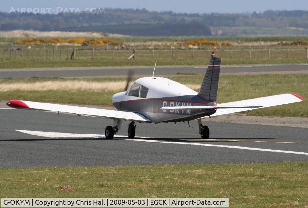 G-OKYM, 1967 Piper PA-28-140 Cherokee C/N 28-23303, P F A fly-in at Caernarfon