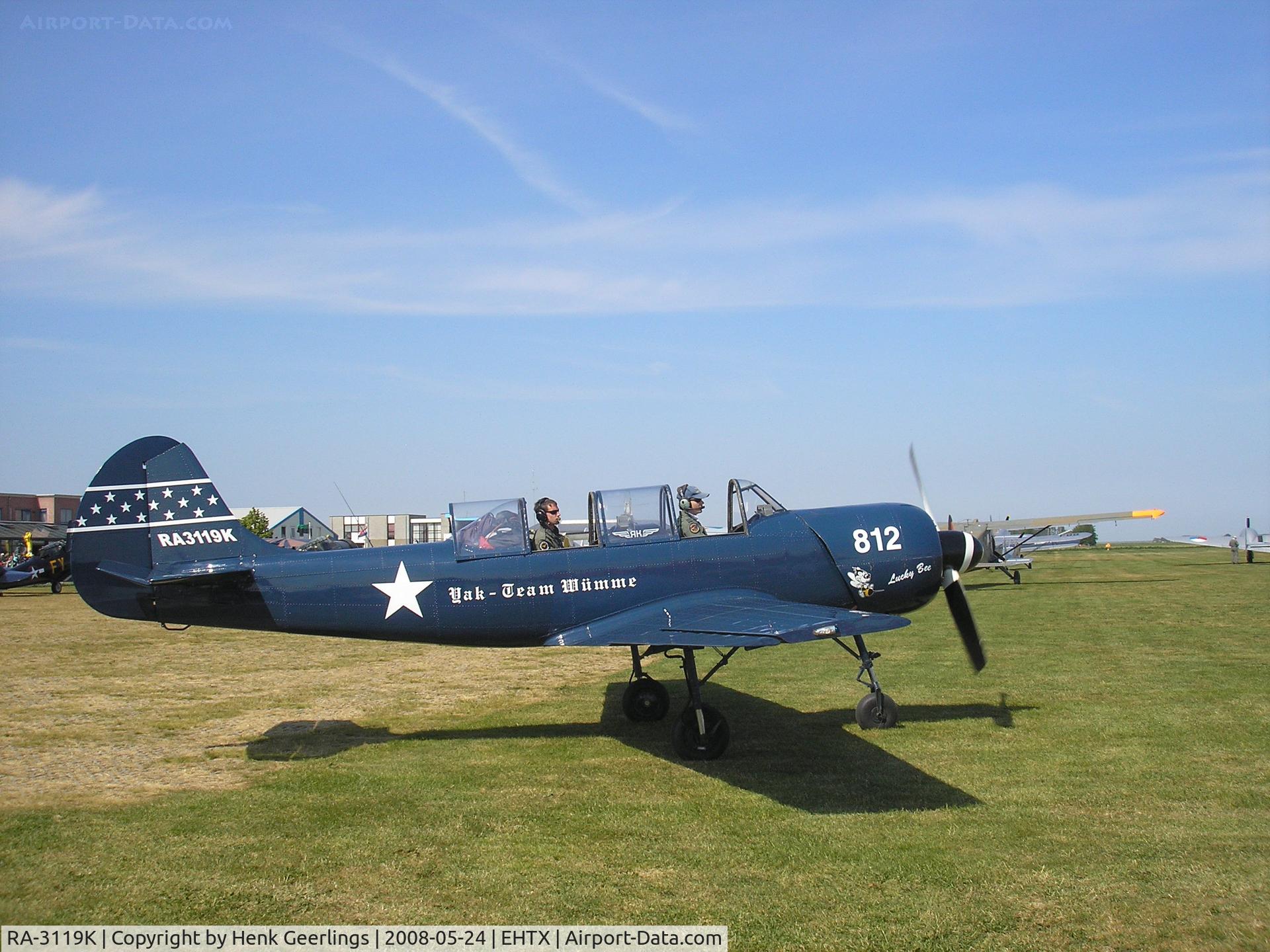RA-3119K, Bacau Yak-52 C/N 822812, Texel  (EHTX) Taildragger & Oldtimer Fly in,