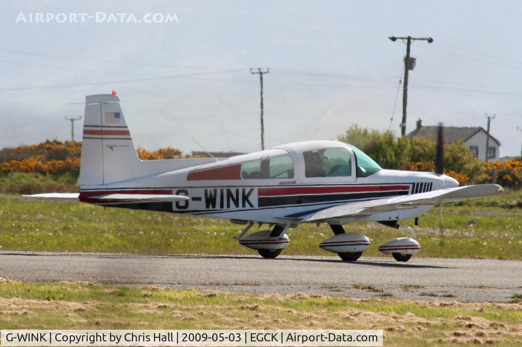 G-WINK, 1976 Grumman American AA-5B Tiger C/N AA5B-0327, P F A fly-in at Caernarfon