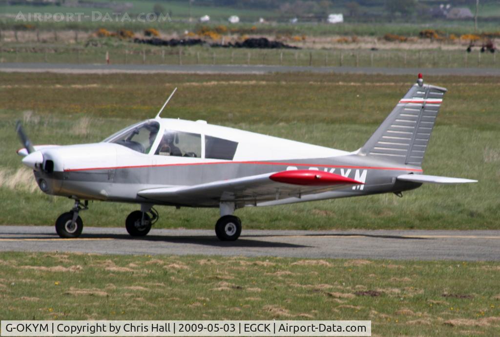 G-OKYM, 1967 Piper PA-28-140 Cherokee C/N 28-23303, P F A fly-in at Caernarfon