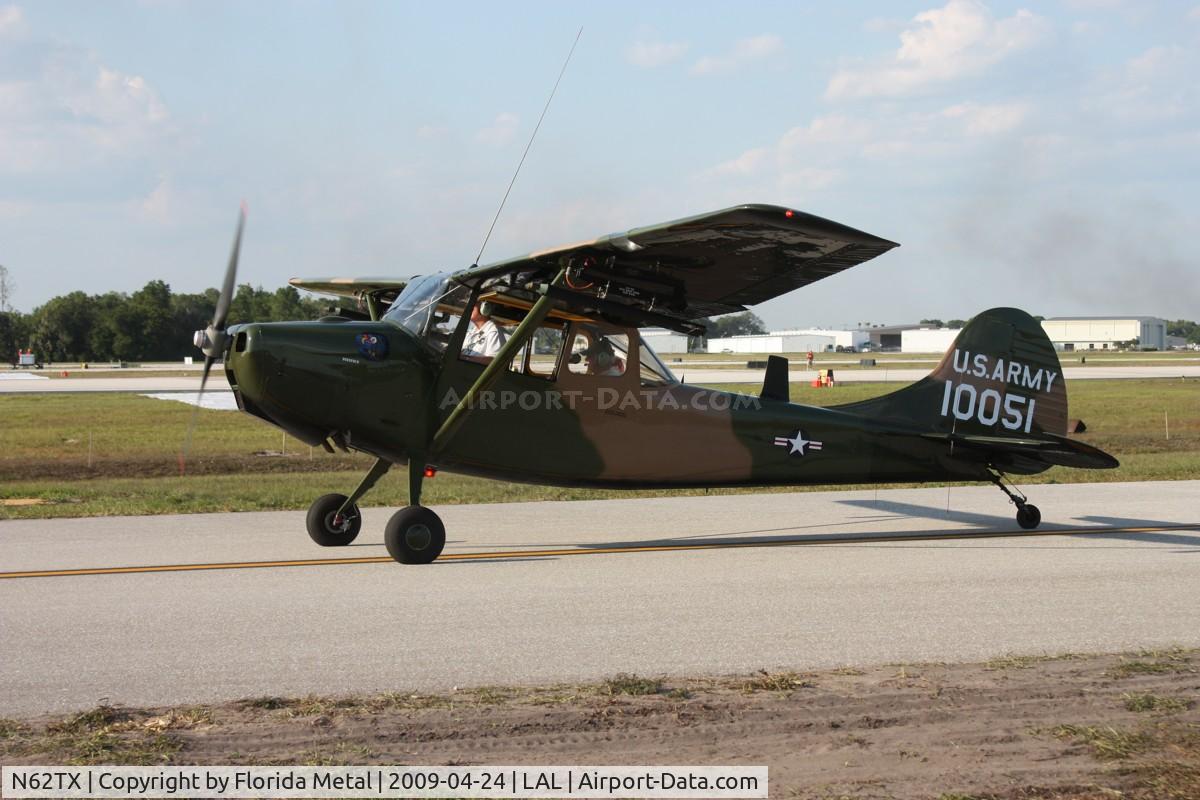 N62TX, 1963 Cessna O-1E Bird Dog C/N 305M-0051, O-1E bird dog