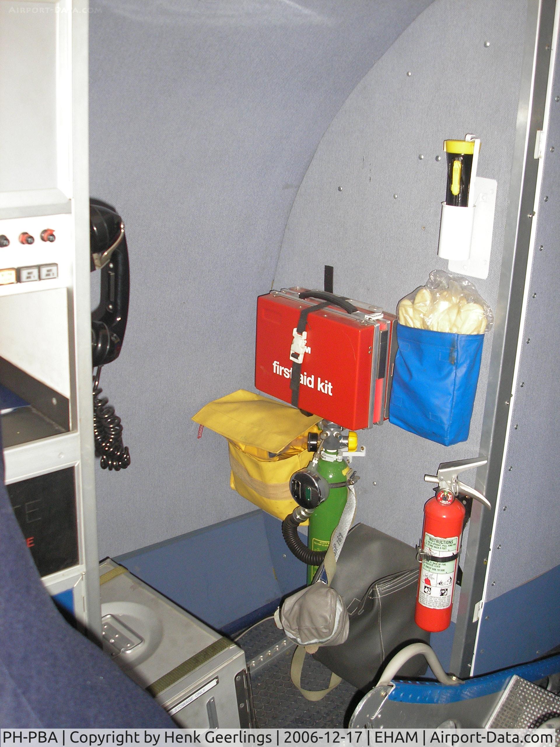 PH-PBA, 1943 Douglas DC-3C-S1C3G (C-47A-75-DL) C/N 19434, Cabin . Safety equipment