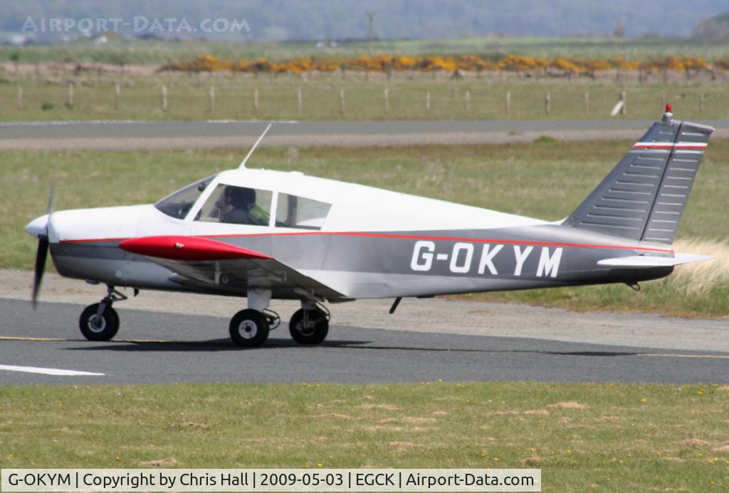G-OKYM, 1967 Piper PA-28-140 Cherokee C/N 28-23303, P F A fly-in at Caernarfon