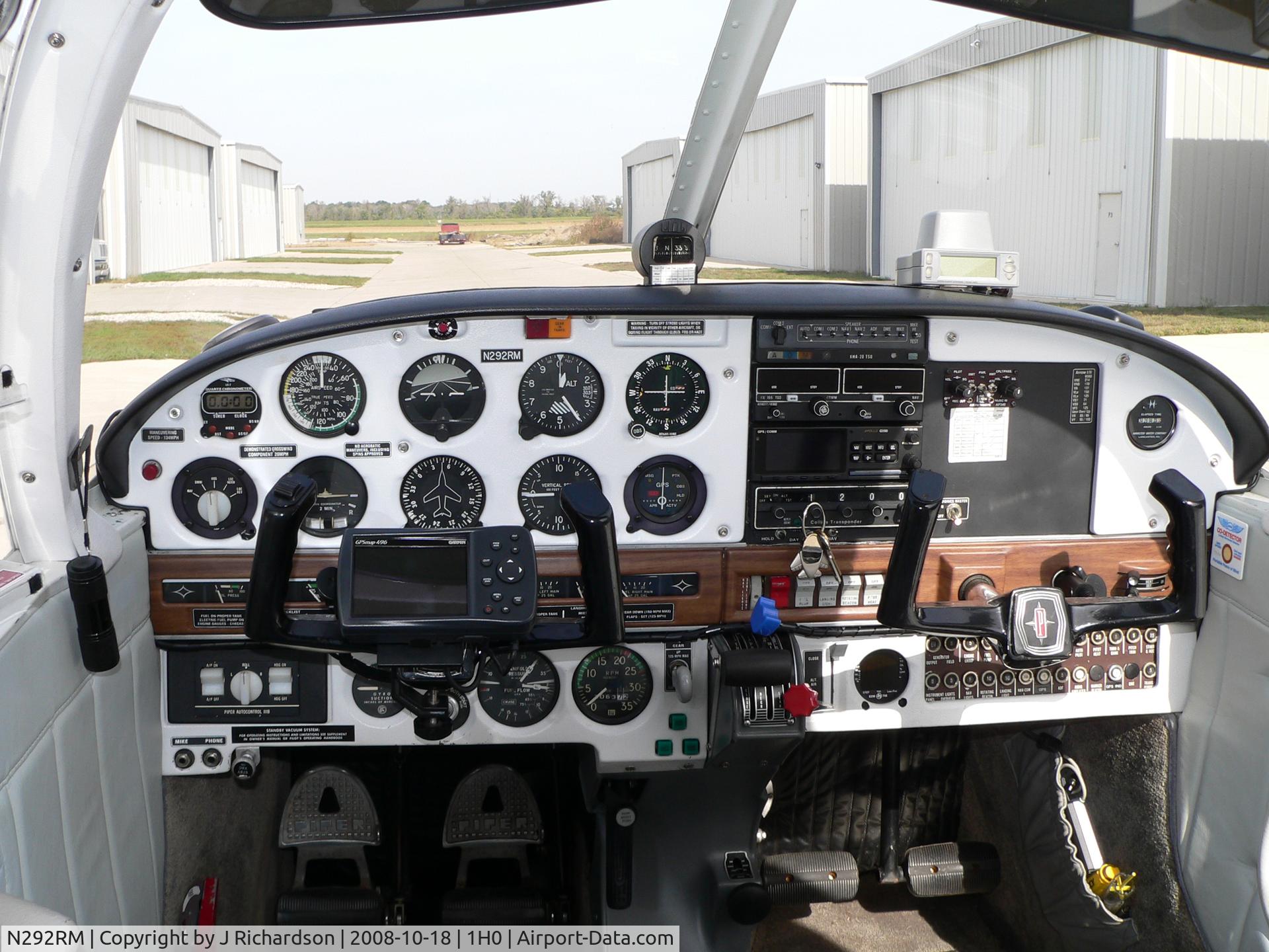 N292RM, 1968 Piper PA-28R-180 Cherokee Arrow C/N 28R-30955, Panel - GX60 GPS/Com - KX155 w/ GS - 496 w/ Zaon
