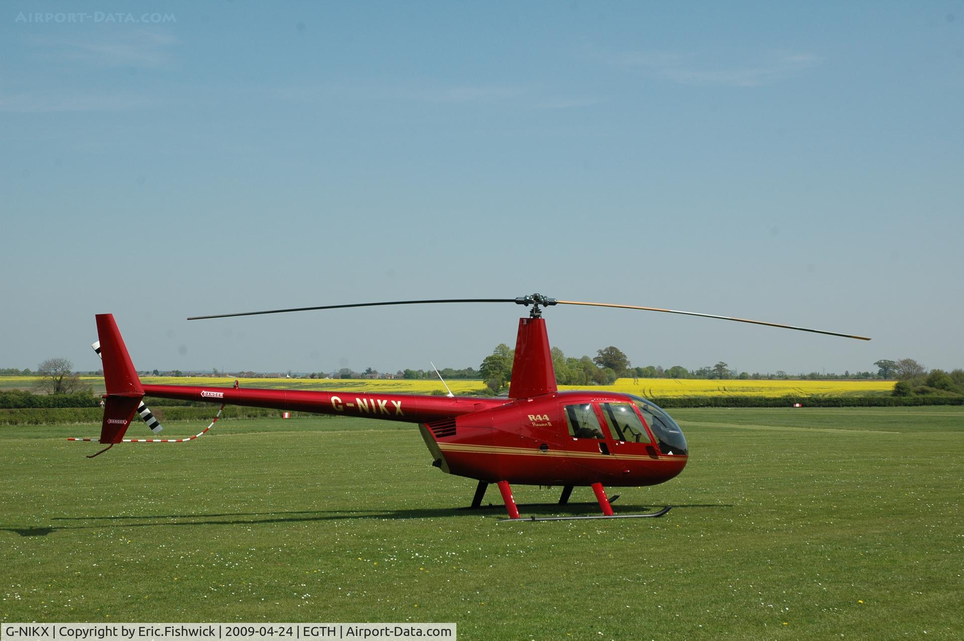 G-NIKX, 2008 Robinson R44 Raven II C/N 12306, 2. G-NIKX at Shuttleworth (Old Warden) Aerodrome for The Spitfire Society AGM.